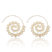 Load image into Gallery viewer, Spiral Flower Earrings