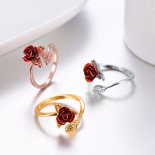 Load image into Gallery viewer, Two Tone Rose Ring