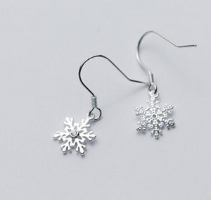 S925 Snowflake earrings