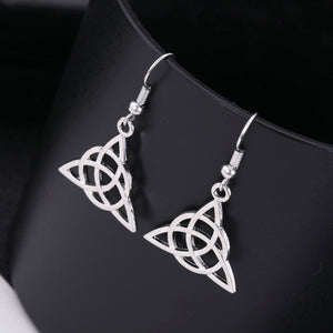 Celtic Triangle Knot Earrings