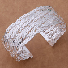 Load image into Gallery viewer, 925 Silver Woven Mesh Bangle