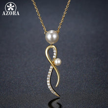 Load image into Gallery viewer, Infinity Pearl Necklace