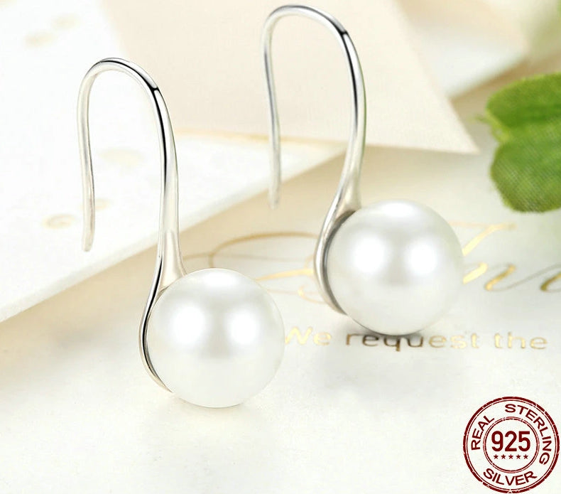 925 Silver Pearl Earrings