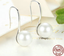 Load image into Gallery viewer, 925 Silver Pearl Earrings