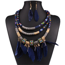 Load image into Gallery viewer, Exaggerated Feather Jewelry Sets