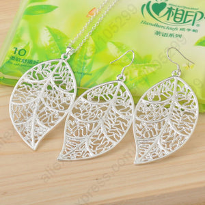 925 Sterling Silver Leaves Jewelry Sets