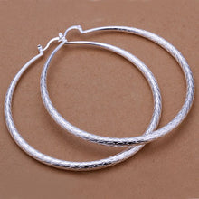 Load image into Gallery viewer, Sterling Silver Large Hooped Earring