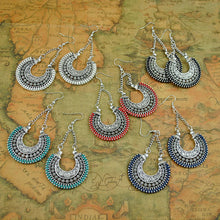 Load image into Gallery viewer, Vintage Silver Bohemian Earrings