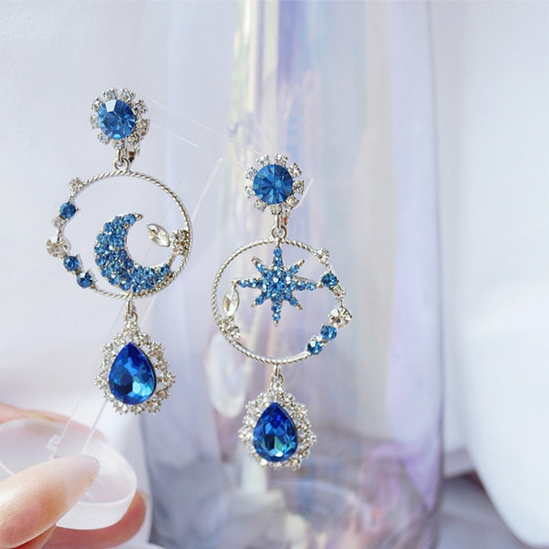 BlueMoon Star Earrings