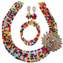 Load image into Gallery viewer, Handmade Rainbow Bead Jewelry Sets