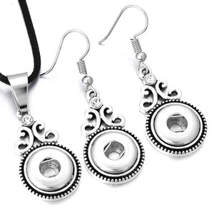 Silver Button Jewelry Sets