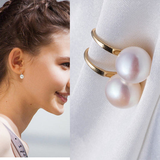 Faux Pearl Drop Earrings