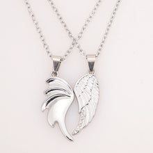 Load image into Gallery viewer, Couples Angel Wing Pendant Set