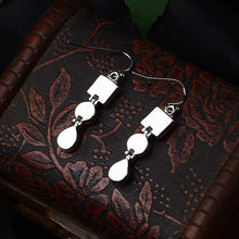 Load image into Gallery viewer, Silver 925 Hinged Dangle Earrings