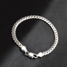 Load image into Gallery viewer, Snake Bone Silver Bracelet and Necklace