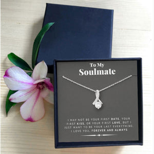 To My Soulmate Crystal Necklace