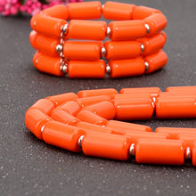 Load image into Gallery viewer, Orange Boho Jewelry Sets