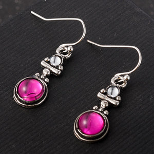 Pink Moonstone Drop Earrings