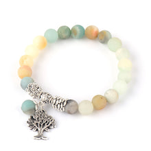 Load image into Gallery viewer, Amazonite Tree of Life Bracelet