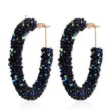 Load image into Gallery viewer, Crushed Austrian Crystal Large earrings