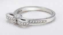 Load image into Gallery viewer, Bowknot Silver Crystal Ring