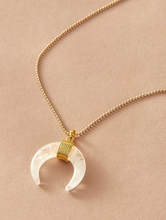 Load image into Gallery viewer, Transparent Crescent Moon Necklace