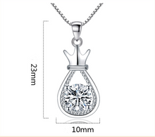 Load image into Gallery viewer, Crown Crystal Necklace