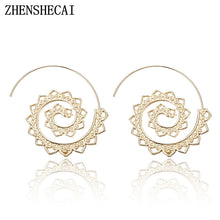 Load image into Gallery viewer, Spiral Flower Earrings