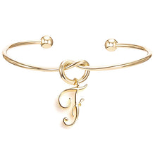 Load image into Gallery viewer, Personalized Initial Knot Bangle