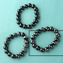 Load image into Gallery viewer, Black And White Agate Eye Bracelet