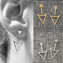 Load image into Gallery viewer, Arrow Head Drop Earrings
