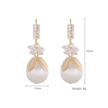 Load image into Gallery viewer, Opal Butterfly Drop Earrings