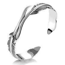 Load image into Gallery viewer, Double Angel Feather Bangle