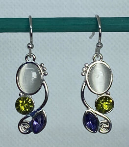 Moon Crystal Drop Earrings