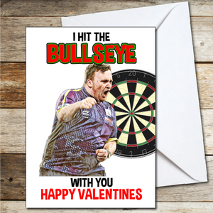Luke Littler Darts Player Inspired Valentine Card for Husband Boyfriend Fiance