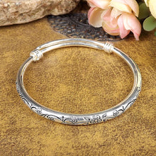 Load image into Gallery viewer, Silver Bohemian Vintage Bangle