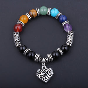 7 Chakra Reiki Healing Heart Bracelet