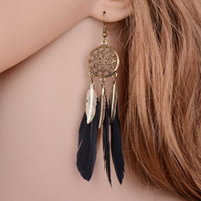 Load image into Gallery viewer, Feather Dreamcatcher Earring