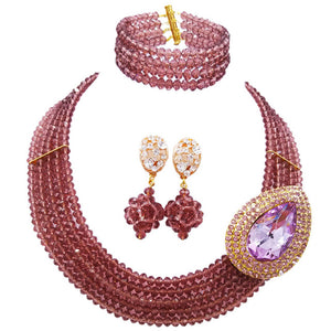 Handmade Rainbow Bead Jewelry Sets