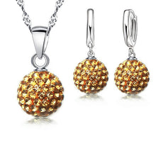 Load image into Gallery viewer, 925 Sterling Silver Austrian Crystal Jewelry Sets