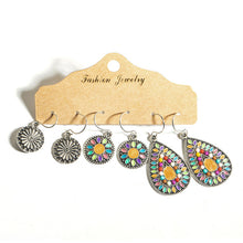 Load image into Gallery viewer, Boho Sets of Three Earrings