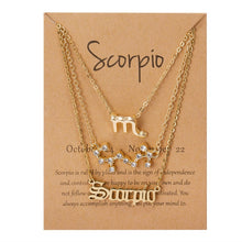 Load image into Gallery viewer, Zodiac Sign Pendant Set
