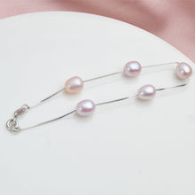 Load image into Gallery viewer, 925 Sterling Silver Pearl Bracelet