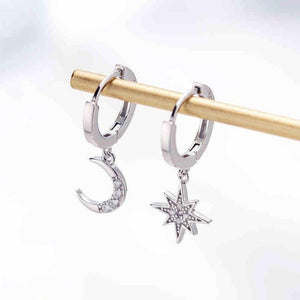 Star and Moon Sparkle Earrings