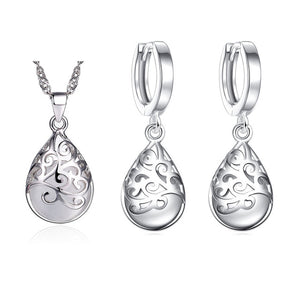 Moonlight Opal Silver Tears Jewelry Set
