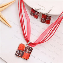 Load image into Gallery viewer, Boho Square Swirls Jewelry Sets