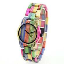 Load image into Gallery viewer, Handmade Colorful Bamboo Watch