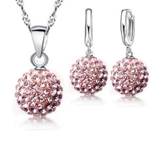 Load image into Gallery viewer, 925 Sterling Silver Austrian Crystal Jewelry Sets