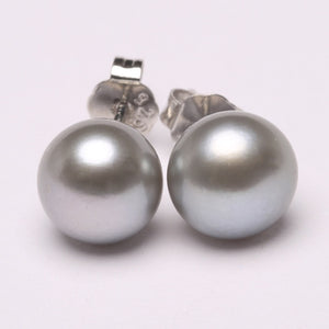 Freshwater Pearl Silver Stud Earrings
