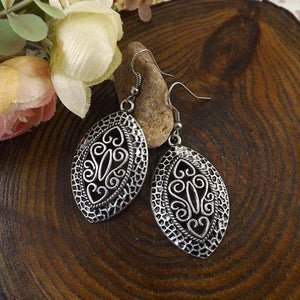 Ethnic Tibetan Silver Earrings